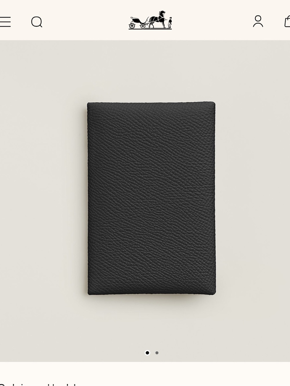 Hermes Calvi card holder